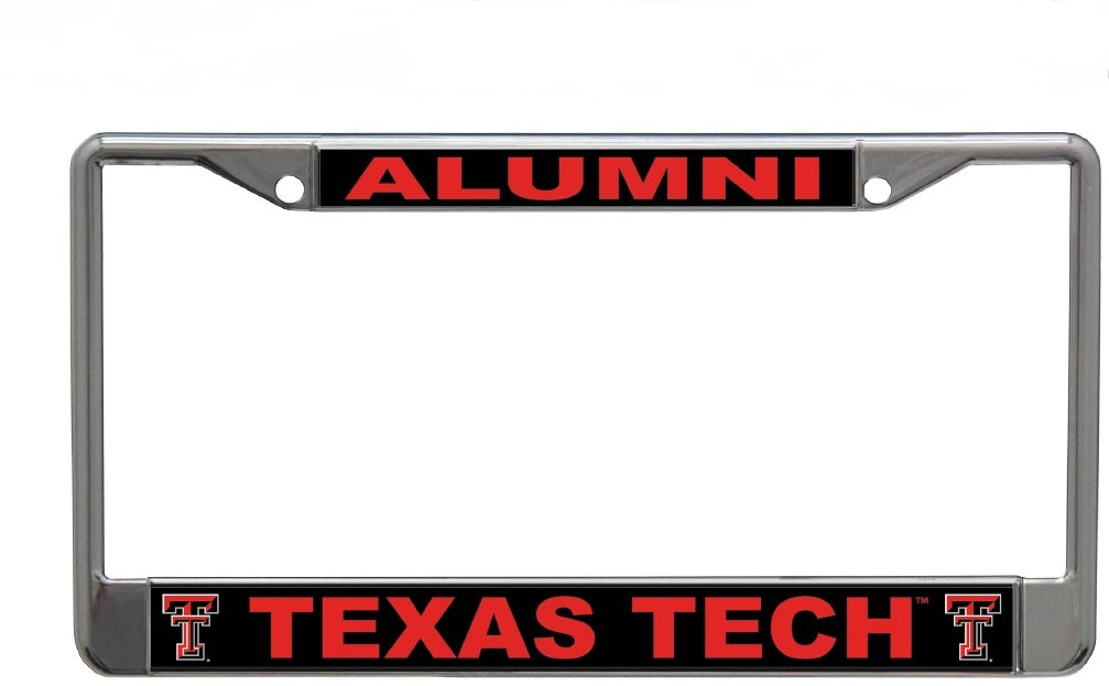 Texas Tech University Alumni Chrome License Plate Frame