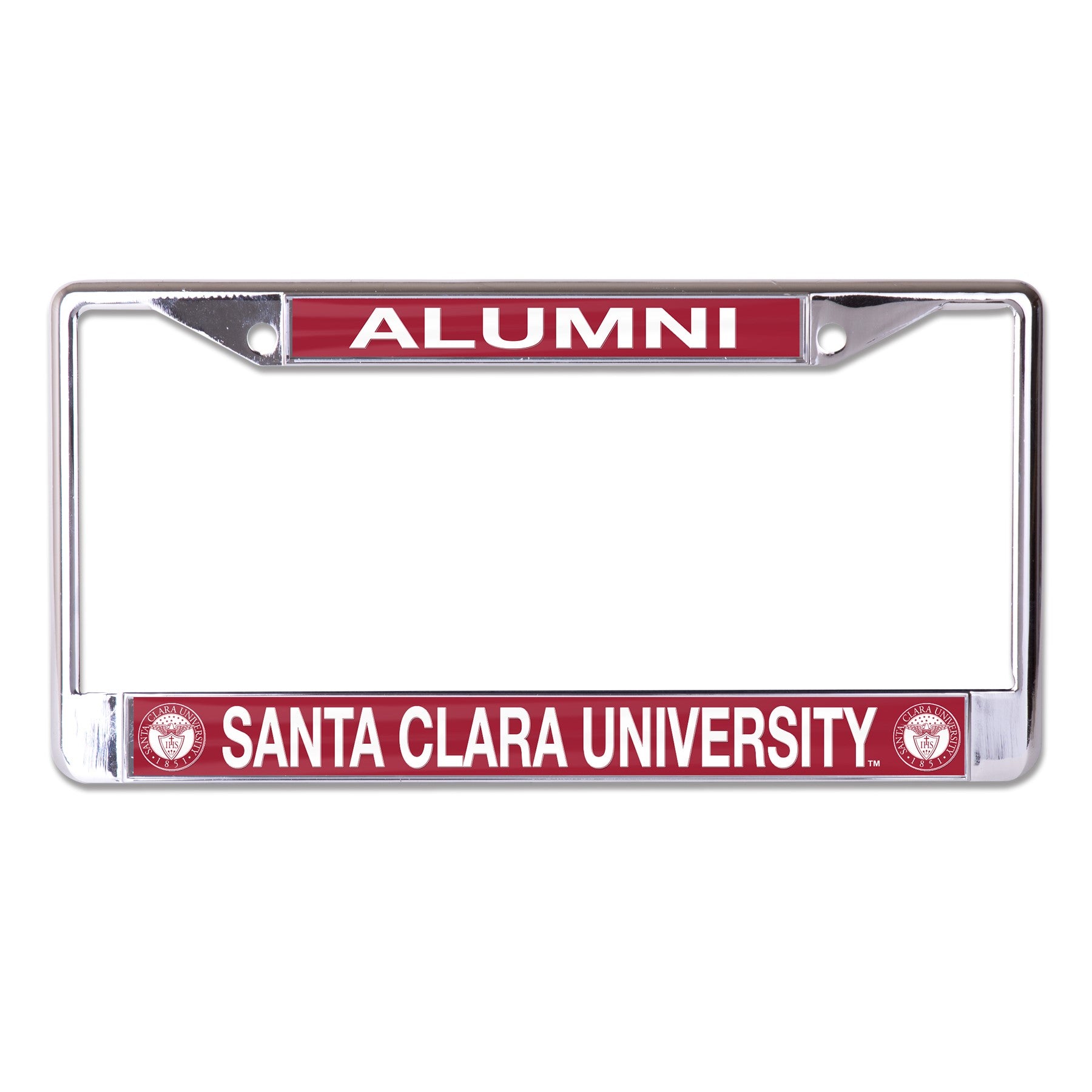 Santa Clara University Alumni Chrome License Plate Frame
