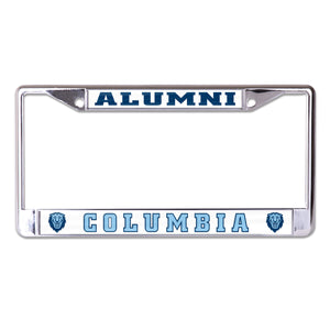 Columbia University Alumni Chrome License Plate Frame