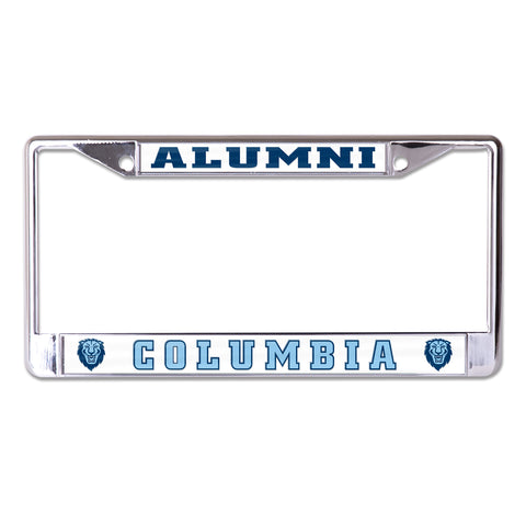 Columbia University Alumni Chrome License Plate Frame