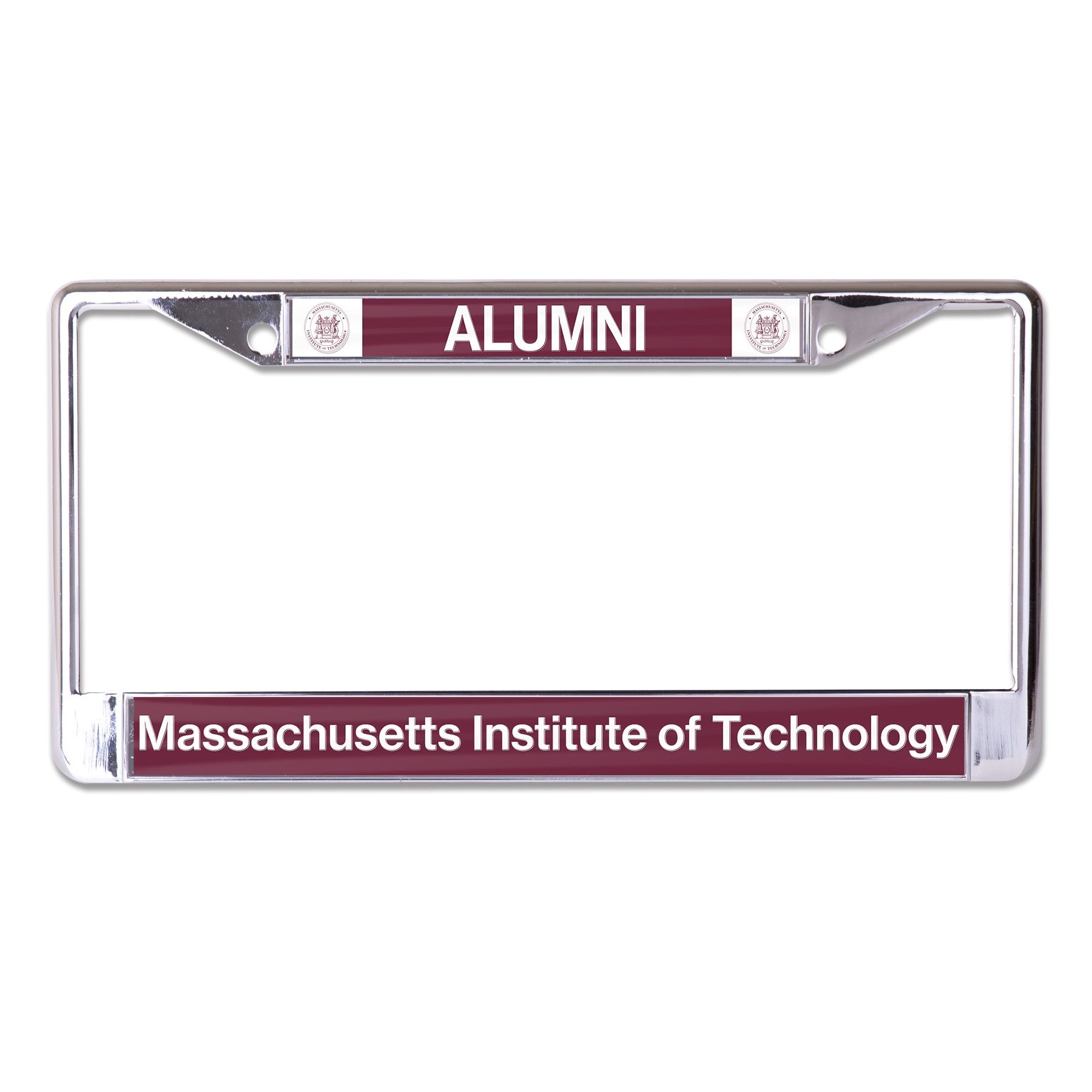 Massachusetts Institute of Technology Alumni Chrome License Plate Frame