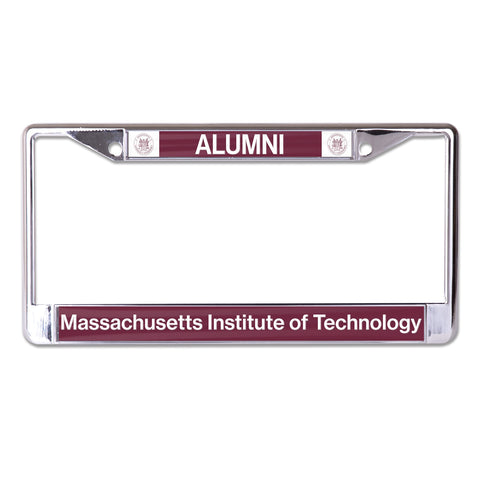 Massachusetts Institute of Technology Alumni Chrome License Plate Frame