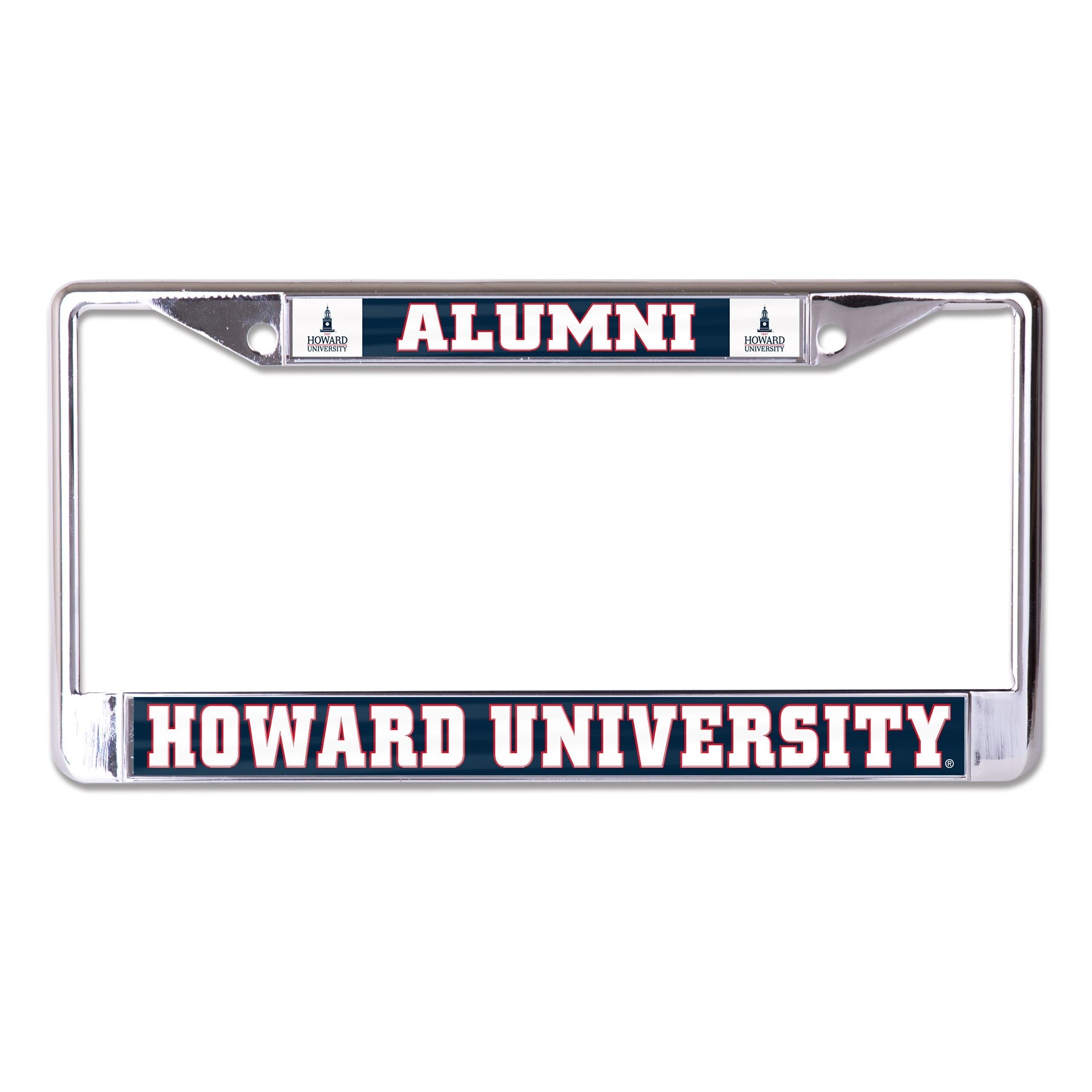 Howard University Alumni Chrome License Plate Frame