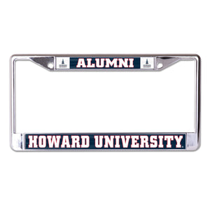 Howard University Alumni Chrome License Plate Frame