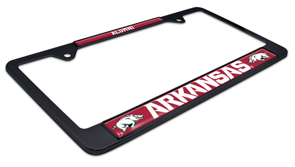 Arkansas Alumni Black License Plate Frame