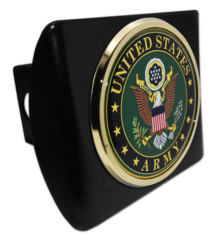 U.S. Army Eagle Emblem on Black Hitch Cover