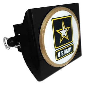 U.S. Army Seal Emblem on Black Plastic Hitch Cover