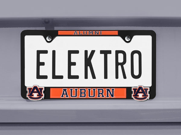 Auburn Alumni Black 3D Metal License Plate Frame