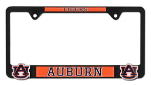 Auburn Tigers Black 3D Metal License Plate Frame