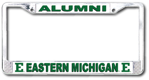 Eastern Michigan University Alumni Chrome License Plate Frame