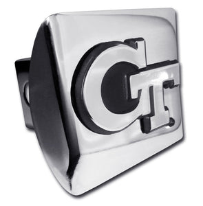 Georgia Tech Chrome Hitch Cover