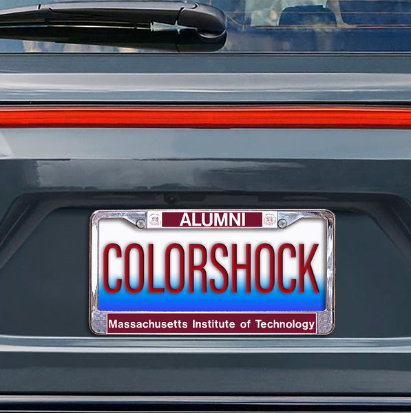 Massachusetts Institute of Technology Alumni Chrome License Plate Frame