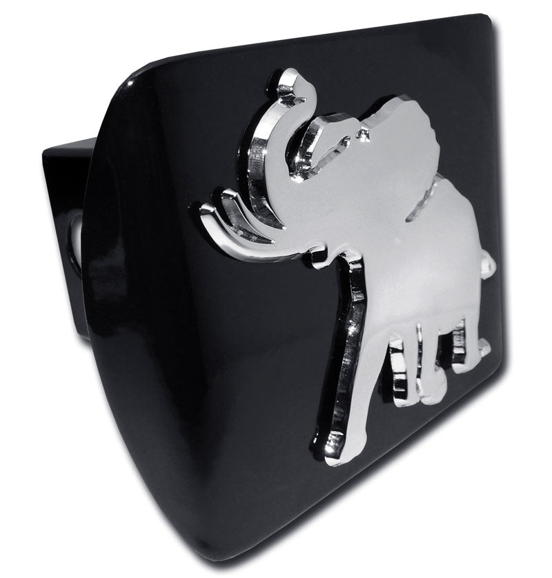 University of Alabama Chrome Pachyderm Black Metal Hitch Cover