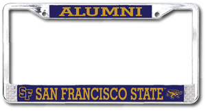 San Francisco State University Alumni Chrome License Plate Frame