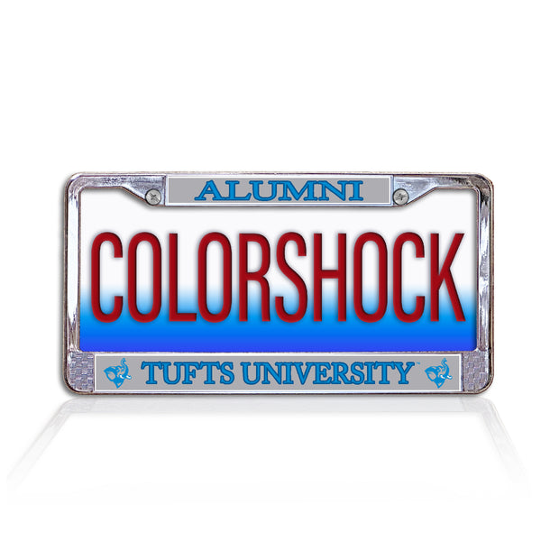 Tufts University Alumni Chrome License Plate Frame