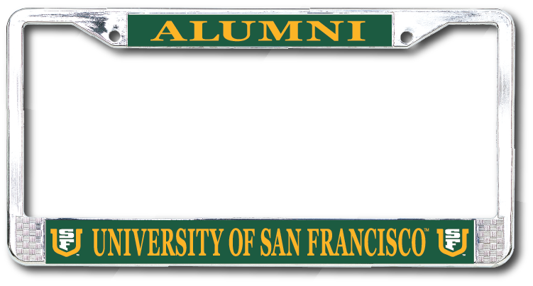 University of San Francisco Alumni Chrome License Plate Frame