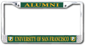 University of San Francisco Alumni Chrome License Plate Frame