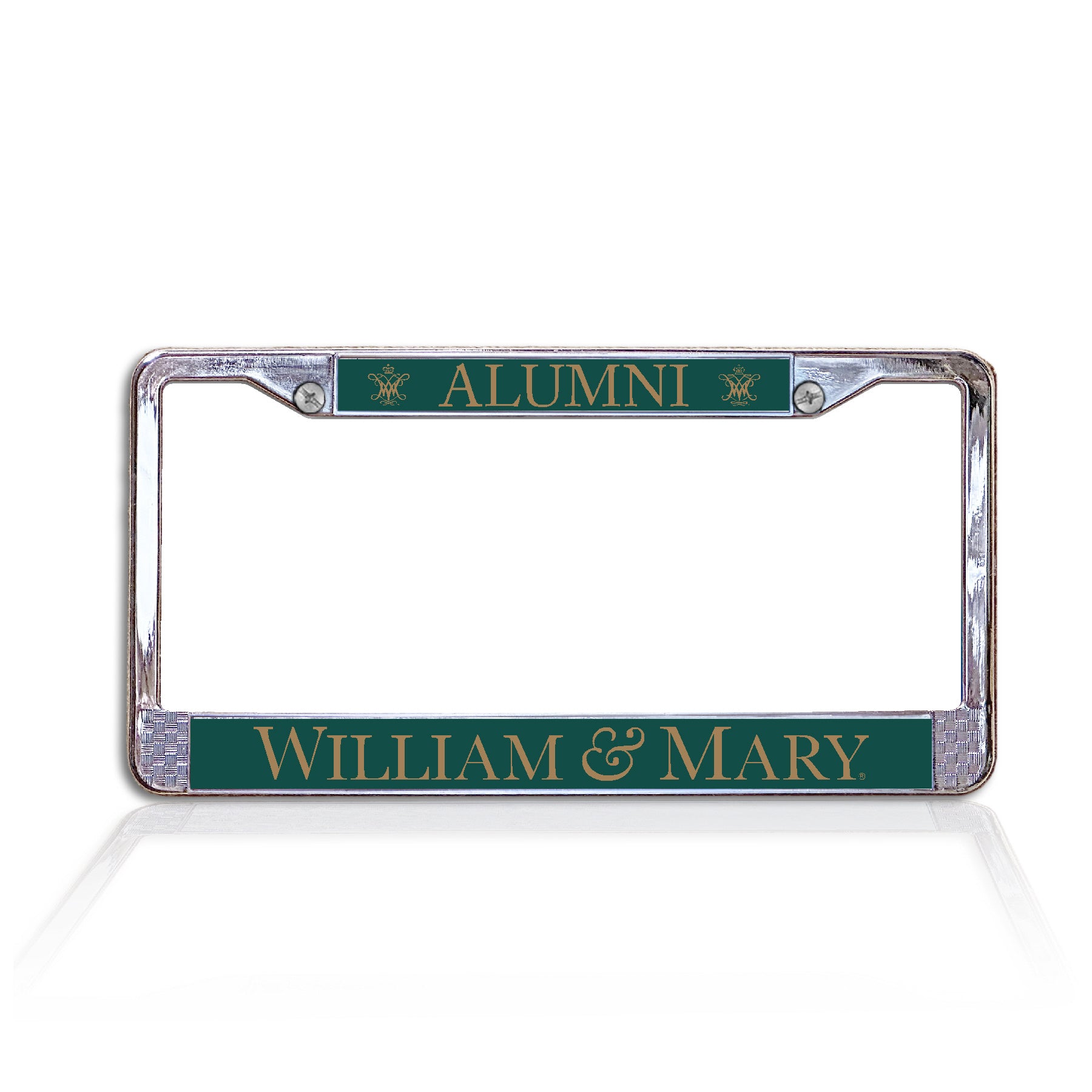 William & Mary Alumni Chrome License Plate Frame
