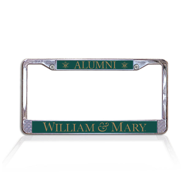 William & Mary Alumni Chrome License Plate Frame
