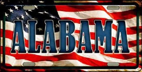 Alabama Metal Novelty License Plate