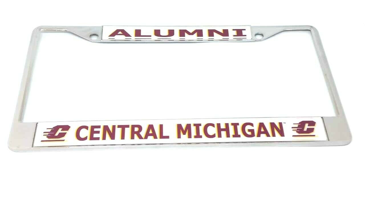 Central Michigan University Chrome License Plate Frame