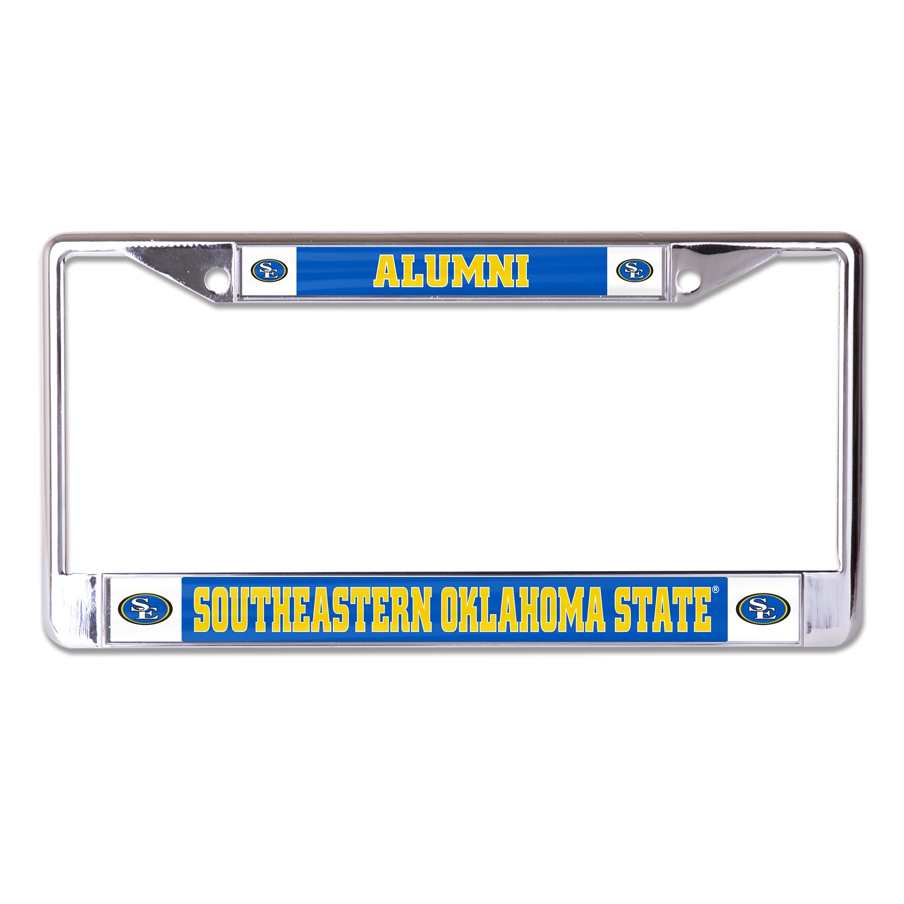 Southeastern Oklahoma State University Alumni Chrome License Plate Frame