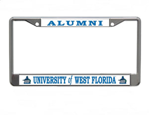 University of West Florida Alumni Chrome License Plate Frame