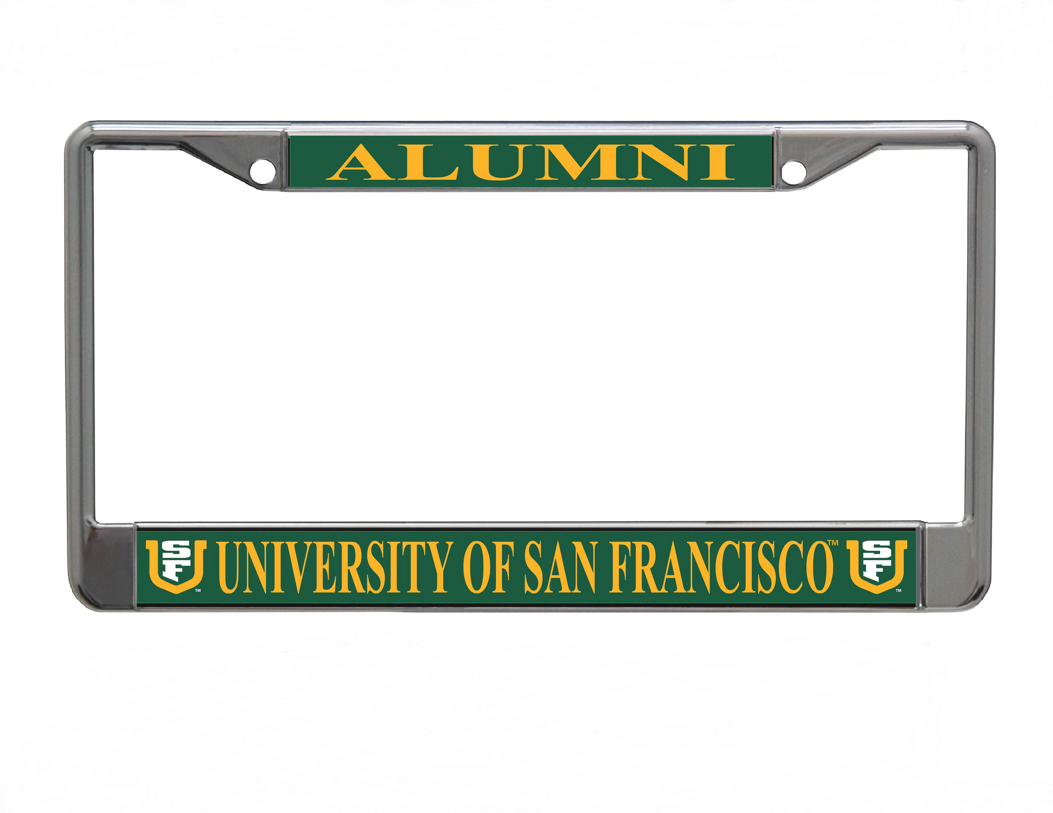 University of San Francisco Chrome License Plate Frame