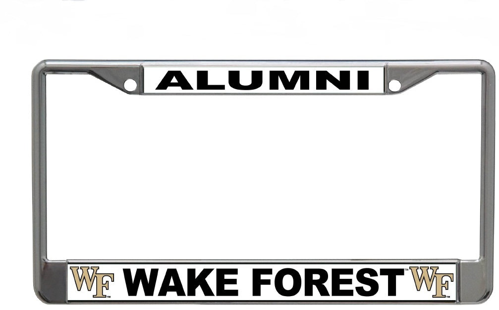 Wake Forest University Alumni Chrome License Plate Frame