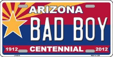 Arizona Centennial Bad Boy Novelty Metal License Plate