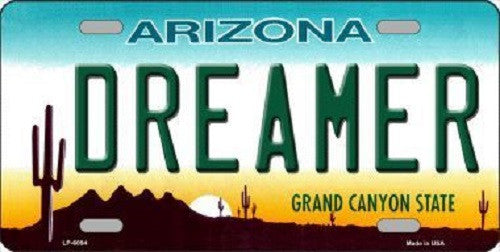 Arizona Dreamer Novelty Metal License Plate