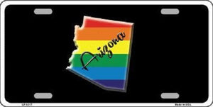 Arizona Rainbow Metal Novelty License Plate