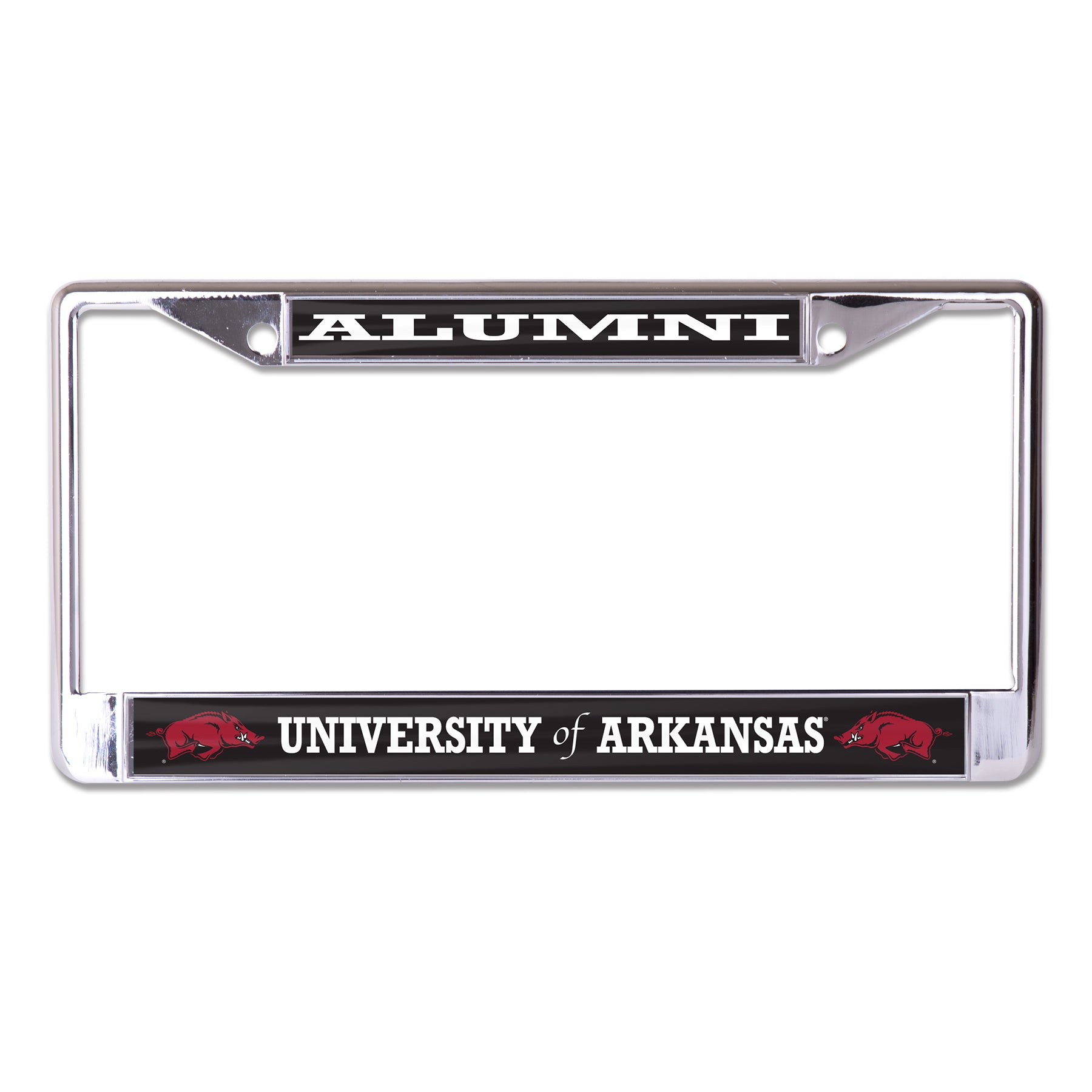 University of Arkansas Alumni Chrome License Plate Frame