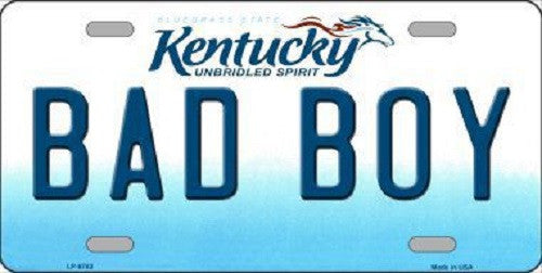 Bad Boy Kentucky Novelty Metal License Plate