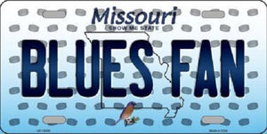 Blues Fan Missouri Background Novelty Metal License Plate