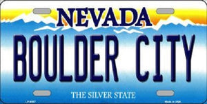 Boulder City Nevada Background Novelty Metal License Plate