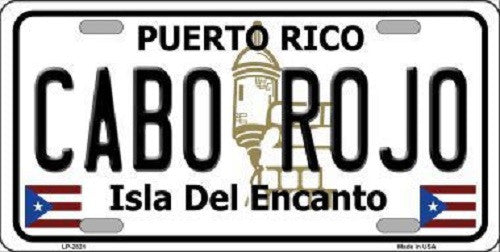 Cabo Rojo Puerto Rico Metal Novelty License Plate