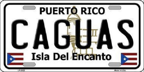 Caguas Puerto Rico Metal Novelty License Plate