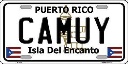 Camuy Puerto Rico Metal Novelty License Plate