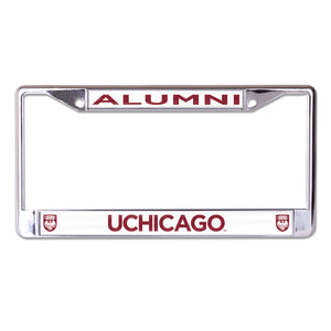 University of Chicago Alumni Chrome License Plate Frame
