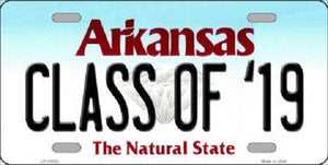 Class Of 19 Arkansas Background Novelty Metal License Plate