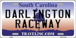 Darlington Raceway South Carolina Novelty Metal License Plate