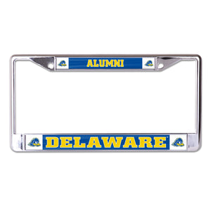 University of Delaware Alumni Chrome License Plate Frame