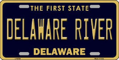 Delaware River Delaware Novelty Metal License Plate