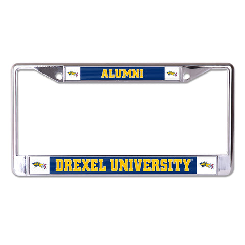Drexel University Alumni Chrome License Plate Frame