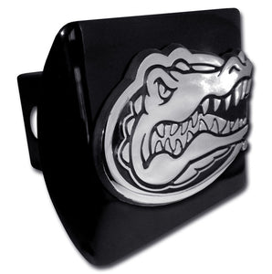 University of Florida Emblem on Black Metal Hitch Cover