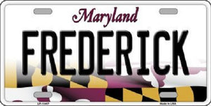 Frederick Maryland Metal Novelty License Plate