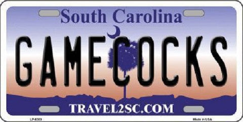 Gamecocks South Carolina Novelty Metal License Plate