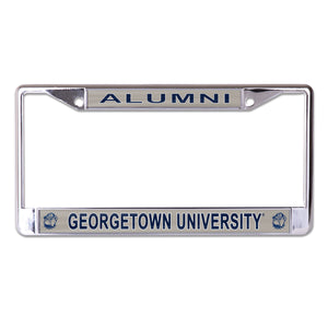 Georgetown University Alumni Chrome License Plate Frame