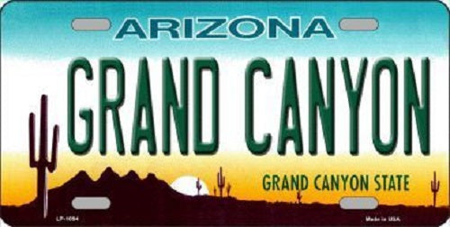 Grand Canyon Arizona Novelty Metal License Plate